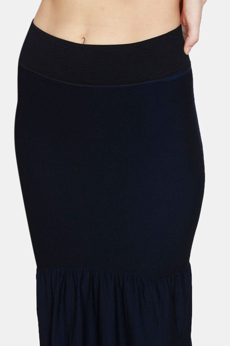 Zivame All Day Flared Mermaid Reversible Saree Shapewear - Black Navy — image 10